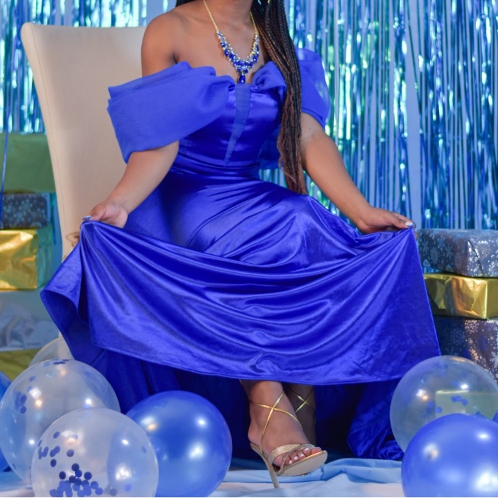 Royal blue dress
